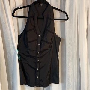 EXPRESS; Sleeveless High Neck Top